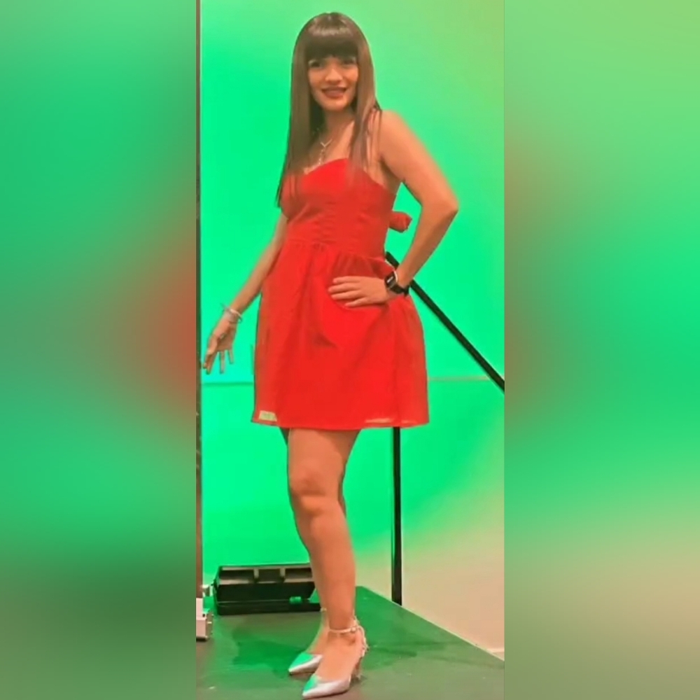 RED DRESS H&M LARGE